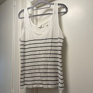 Vince lightweight striped knit tank - size large